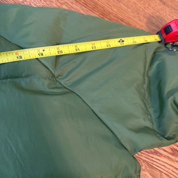 Vtg CAMEL Men's Goose Down Feathers Puffer Jacket Zip/Snap Pocket Size M hooded - Picture 12 of 14